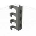 Móc treo đồ 4 nhánh gắn cửa thông minh in 3D - Thumbnail 1