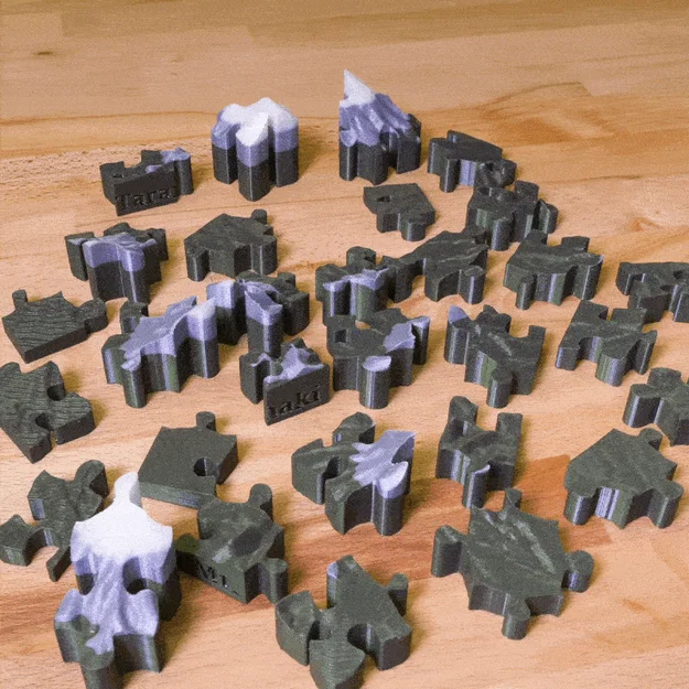 Núi Taranaki (New Zealand) - puzzle 3D - Image 1