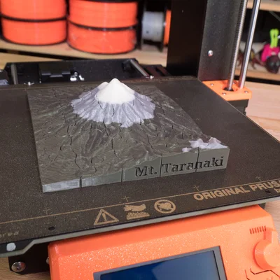 Núi Taranaki (New Zealand) - puzzle 3D