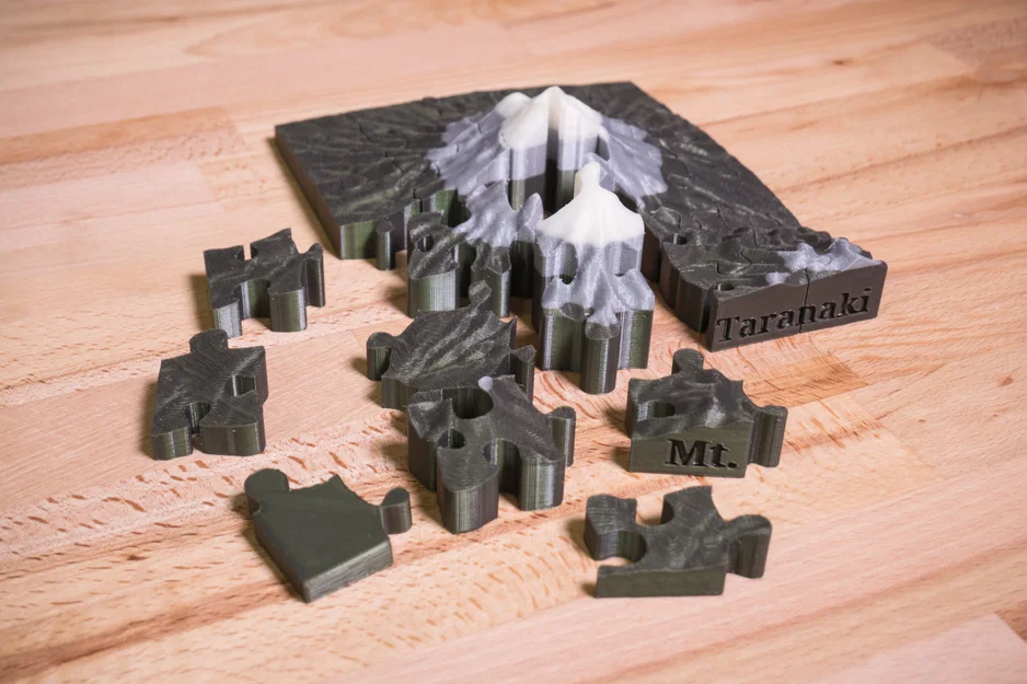 Núi Taranaki (New Zealand) - puzzle 3D - Image 5