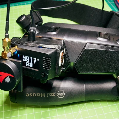 Ngàm Analog Module Quick Mount + DVR cho Walksnail Goggles X / DJI Goggles V2