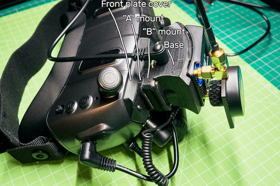 Ngàm Analog Module Quick Mount + DVR cho Walksnail Goggles X / DJI Goggles V2 - Image 3