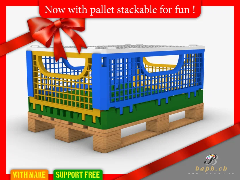 Thùng gập & xếp chồng Foldable and stackable Crate (S) - Image 2