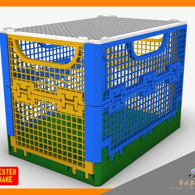 Thùng Double gập đôi & xếp chồng (S)