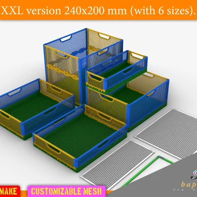 Thùng gấp đôi & xếp chồng được (XXL)