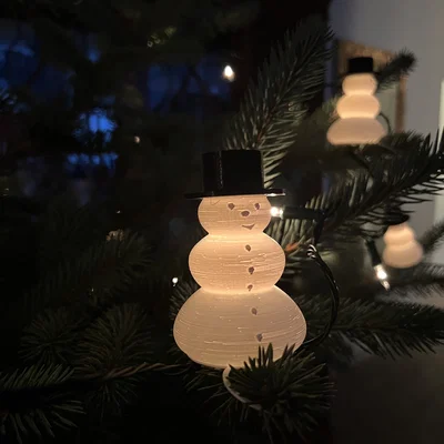 Miếng gắn người tuyết cho dây đèn (trang trí cây thông Noel)