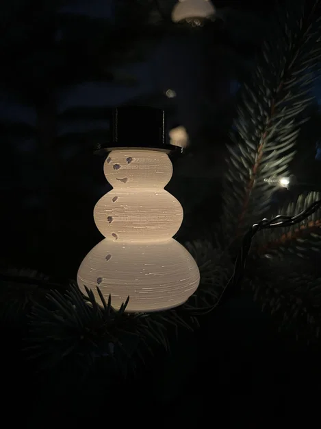 Miếng gắn người tuyết cho dây đèn (trang trí cây thông Noel) - Image 2