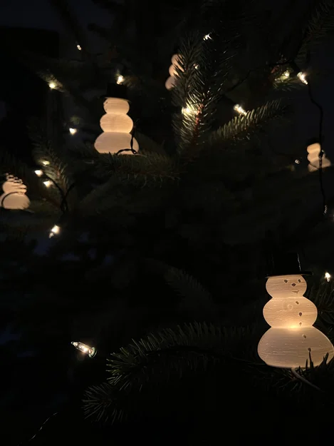 Miếng gắn người tuyết cho dây đèn (trang trí cây thông Noel) - Image 5