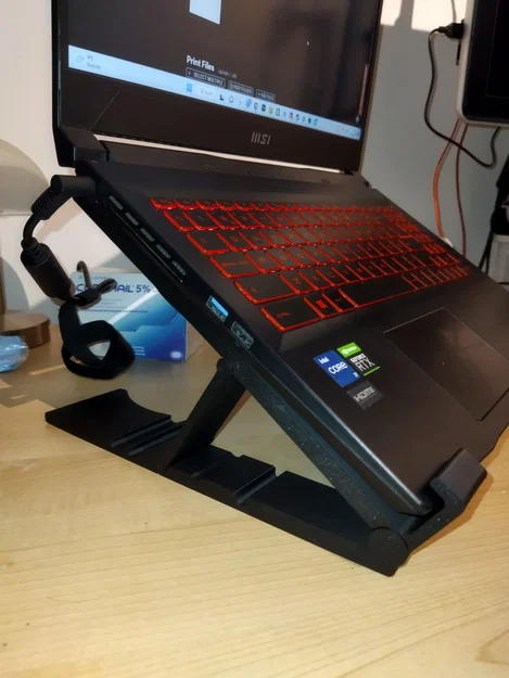 Giá đỡ Notebook/Laptop điều chỉnh góc – Gập gọn / Print-in-Place - Image 4