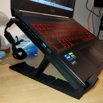 Giá đỡ Notebook/Laptop điều chỉnh góc – Gập gọn / Print-in-Place