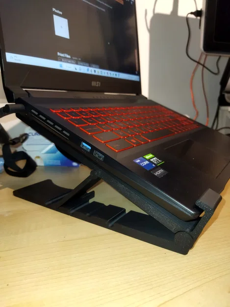 Giá đỡ Notebook/Laptop điều chỉnh góc – Gập gọn / Print-in-Place - Image 6