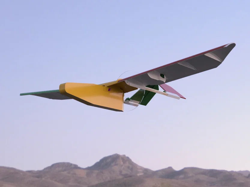 RC Slow Flyer Plane Hybrid Foamboard – Máy bay RC foamboard bay chậm - Image 2