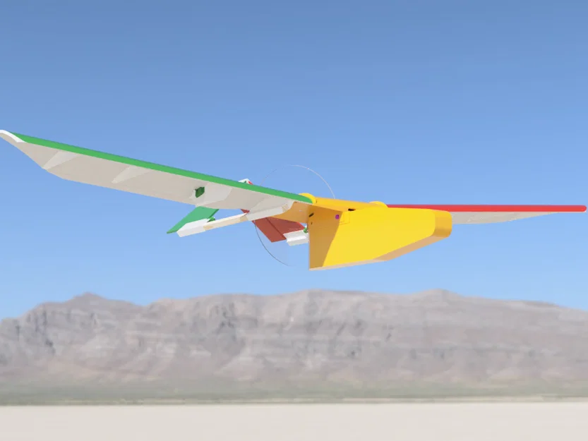 RC Slow Flyer Plane Hybrid Foamboard – Máy bay RC foamboard bay chậm - Image 3