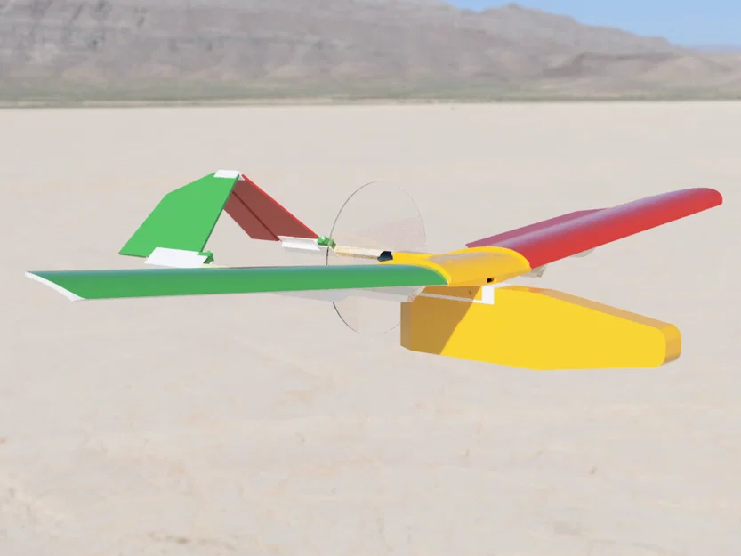RC Slow Flyer Plane Hybrid Foamboard – Máy bay RC foamboard bay chậm - Image 4