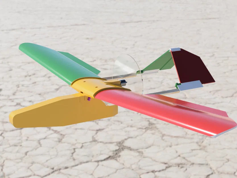 RC Slow Flyer Plane Hybrid Foamboard – Máy bay RC foamboard bay chậm - Image 5