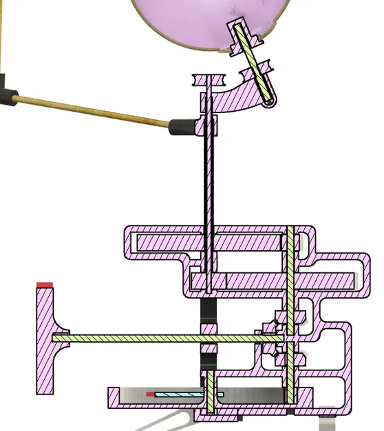Mô hình orrery cơ khí chỉ hướng Trái Đất, Mặt Trăng và Mặt Trời - Image 2