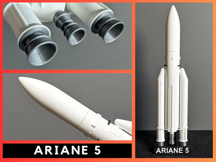 ARIANE 5 (tỉ lệ 1:200) – Mô hình tên lửa ESA - Image 1