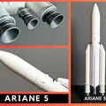 ARIANE 5 (tỉ lệ 1:200) – Mô hình tên lửa ESA - Thumbnail 1