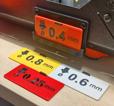 Bảng chỉ báo Nozzle cho Prusa enclosure - E3D V6 - Image 1