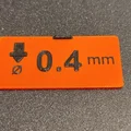 Bảng chỉ báo Nozzle cho Prusa enclosure - E3D V6 - Thumbnail 2