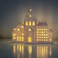 Thị trấn nến tealight hiện đại Giáng Sinh (dùng 1 hoặc 3 nến LED) - Thumbnail 2