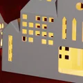Thị trấn nến tealight hiện đại Giáng Sinh (dùng 1 hoặc 3 nến LED) - Thumbnail 7