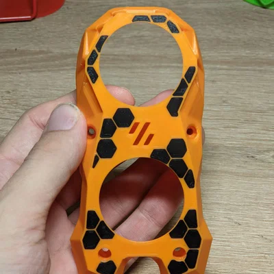 Mặt ốp trang trí KNOMI 2 StealthBurner họa tiết tổ ong 3D
