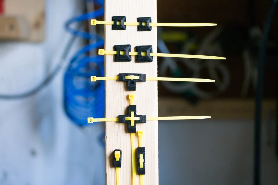 Bộ sưu tập holder/giá kẹp dây bằng zip tie (Cable Zipt Tie Organizer/Holder Collection) - Image 7