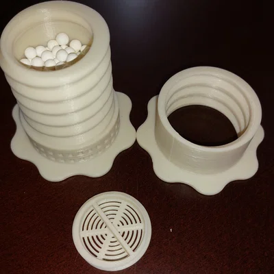Hộp chứa hạt hút ẩm cho lõi cuộn nhựa in 3D (Silica Gel Holder)