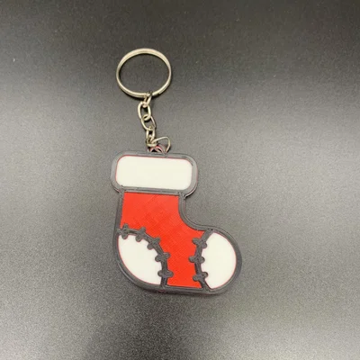 Móc khóa Giáng Sinh (Christmas keychain) in 3D