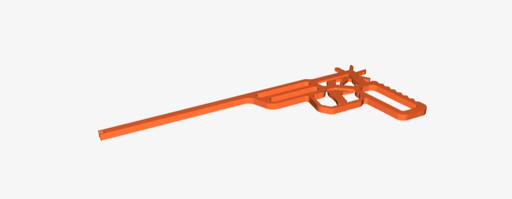 Mô hình súng bắn dây thun in 3D (Rubber band shooter) cực thú vị - Image 1