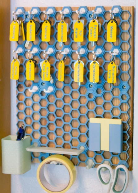 Móc treo chìa khóa kèm thẻ dễ đọc cho Honeycomb Wall - Image 2