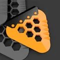 Cây cạo băng Hex kèm gạt nước TPU - bản móc khóa bỏ túi - Thumbnail 1
