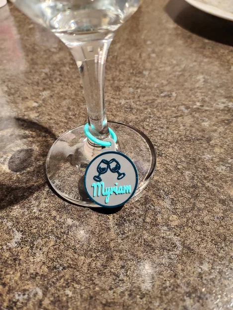 Thẻ gắn ly rượu vang (Wine glass tag) - Image 1