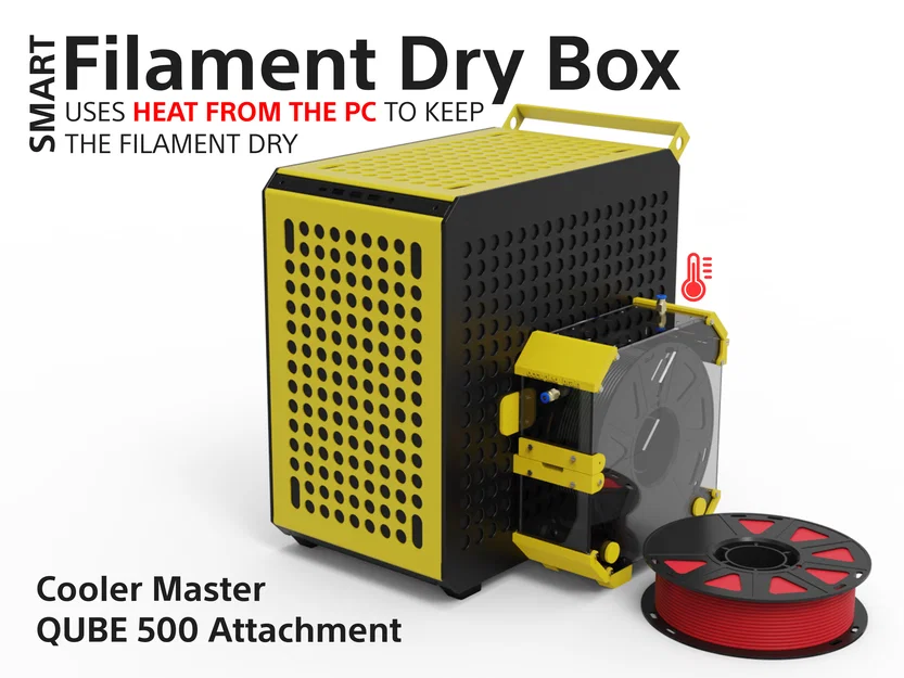 Hộp Sấy Filament Thông Minh - Gắn cho Cooler Master QUBE 500 - Image 1