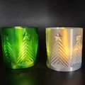 Mẫu cốc đựng nến cây thông Noel 3D (Vase Mode) trang trí Giáng sinh - Thumbnail 3