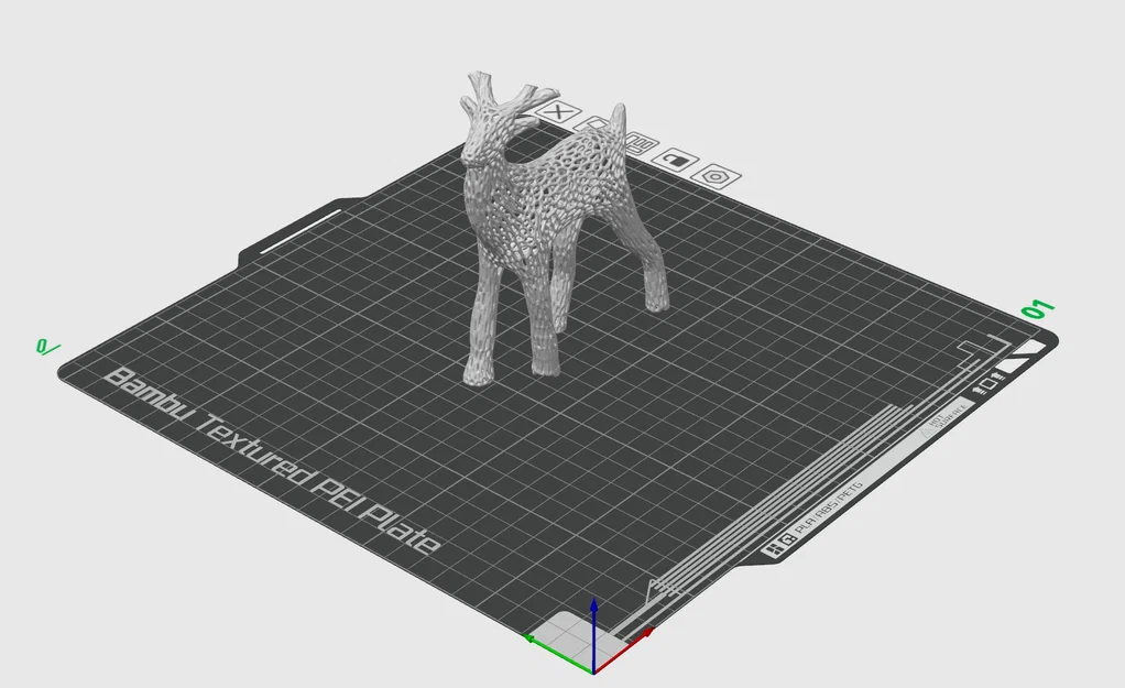 Mô hình hươu trang trí Voronoi tối giản (không gạc) in 3D - Image 4