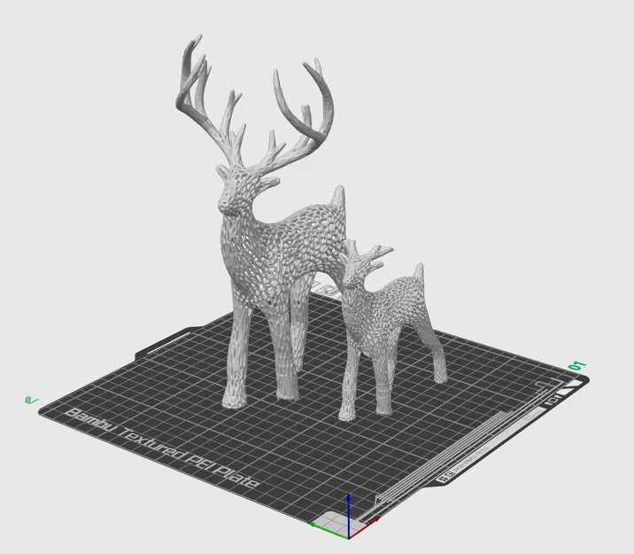 Mô hình hươu trang trí Voronoi tối giản (không gạc) in 3D - Image 5