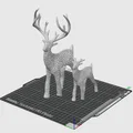 Mô hình hươu trang trí Voronoi tối giản (không gạc) in 3D - Thumbnail 5