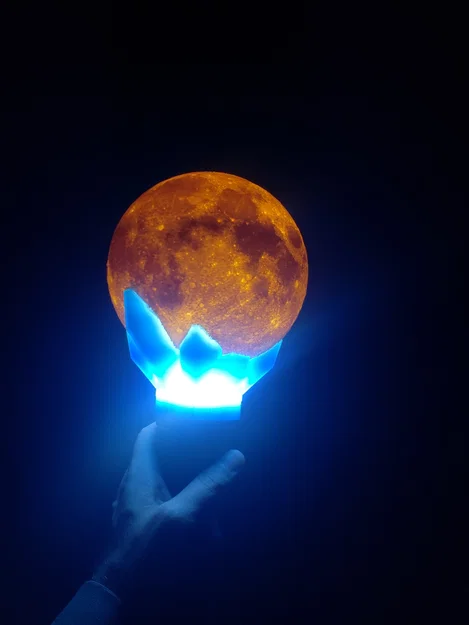 Gậy Lithophane Mặt Trăng/Ngọc (Moon/Gem Lithophane Staff) - Image 3