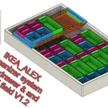 Hệ organizer IKEA Alex kèm drawer & ô dán nhãn V1.2 - Thumbnail 1