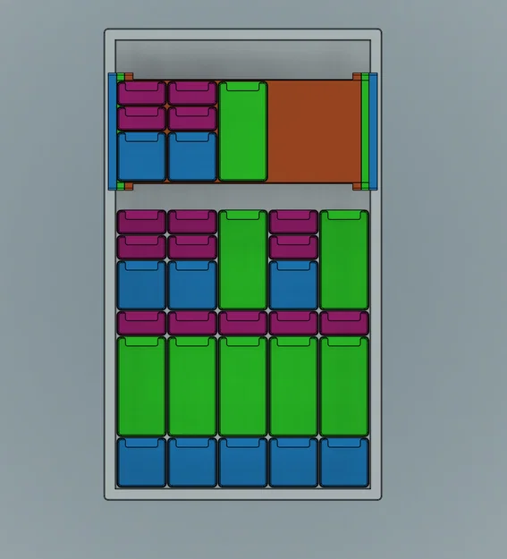 Hệ organizer IKEA Alex kèm drawer & ô dán nhãn V1.2 - Image 2