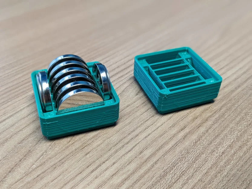 Khay pin Gridfinity CR2450 1x1x2 (nhiều mức tolerance) - Image 1