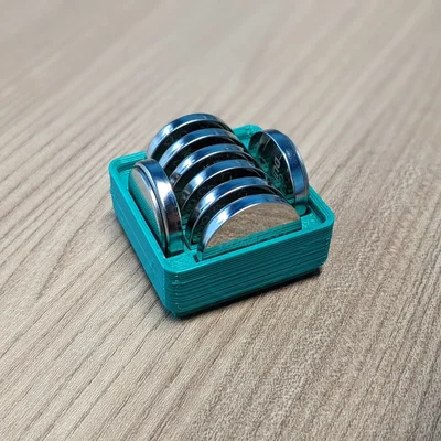 Khay pin Gridfinity CR2450 1x1x2 (nhiều mức tolerance)