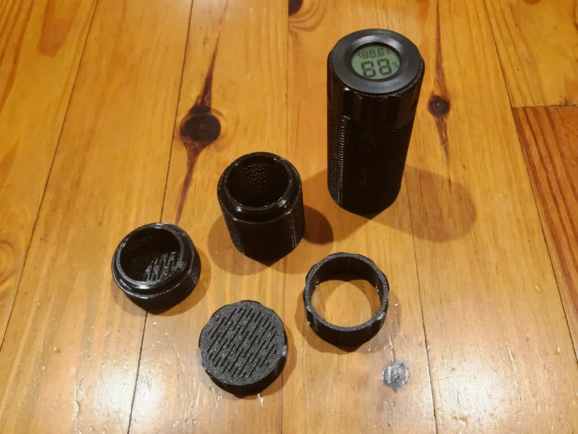 Hộp hút ẩm kèm Hygrometer (In nhanh, để trong spool, chắc chắn) - Image 1
