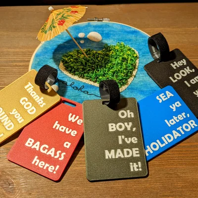 Thẻ Hành Lý Hài Hước (Funny Luggage Tag) Tùy Biến