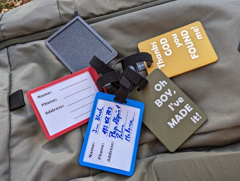 Thẻ Hành Lý Hài Hước (Funny Luggage Tag) Tùy Biến - Image 2