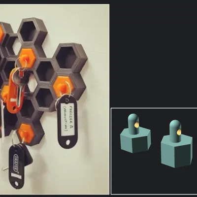 Giá treo chìa khóa dạng tổ ong thông minh (Key holder)