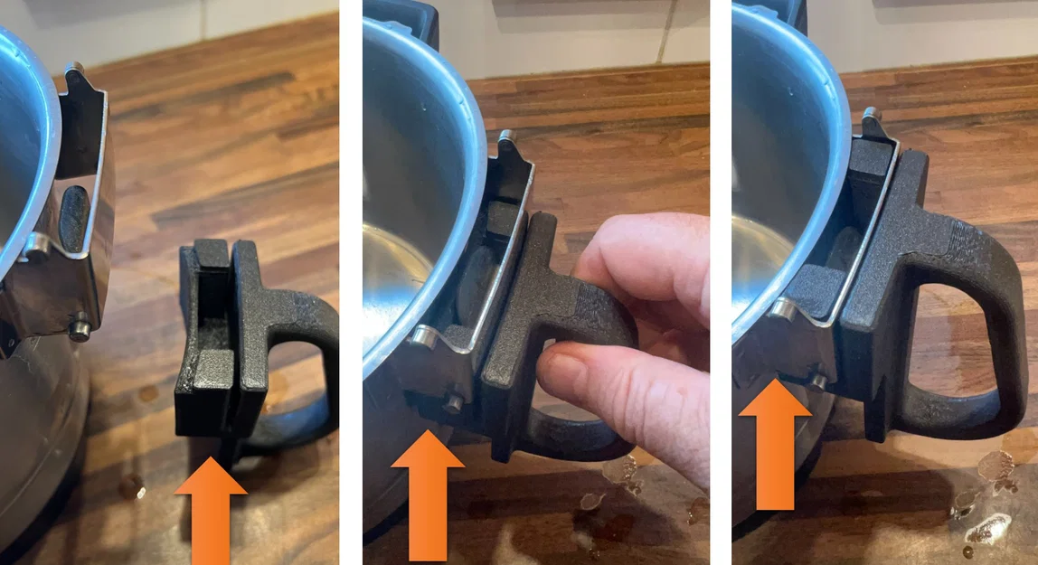 Bosch Cookit Ein-Hand-Griff / One-Hand Handle (Tay cầm một tay cho nồi) - Image 2