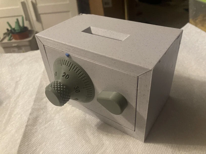 Két sắt mini in 3D có ngăn bí mật và ống heo tiết kiệm - Image 1